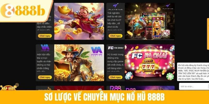 Sơ lược về chuyên mục nổ hũ 888B