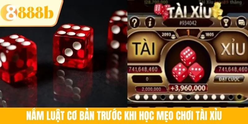Nắm luật cơ bản trước khi học mẹo chơi Tài Xỉu